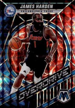 2021-22 Panini Mosaic - Overdrive #13 James Harden Front