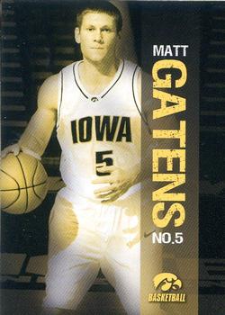 2008-09 Iowa Hawkeyes #NNO Matt Gatens Front