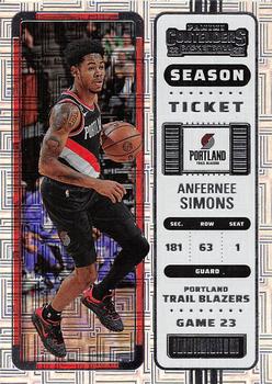 2022-23 Panini Contenders #25 Anfernee Simons Front