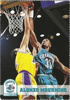 1993-94 Hoops - Promotional Panel 3 #23 Alonzo Mourning Front