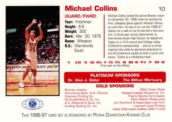 1996-97 Bradley Braves #10 Michael Collins Back