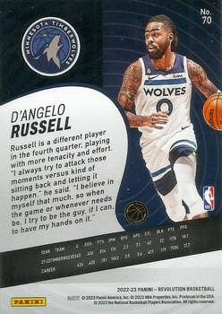2022-23 Panini Revolution #70 D'Angelo Russell Back