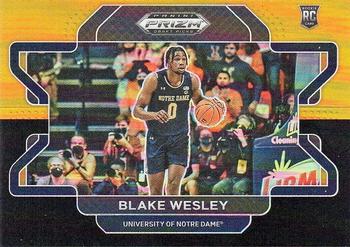 2022 Panini Prizm Draft Picks - Black Gold #68 Blake Wesley Front