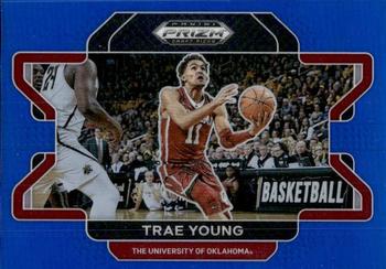 2022 Panini Prizm Draft Picks - Blue #46 Trae Young Front
