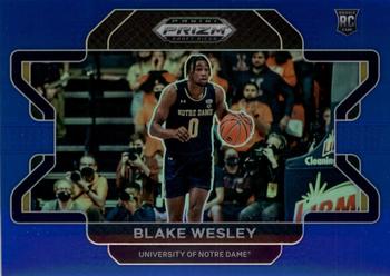 2022 Panini Prizm Draft Picks - Blue #68 Blake Wesley Front