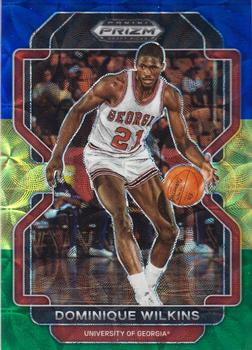 2022 Panini Prizm Draft Picks - Choice Blue Yellow and Green #14 Dominique Wilkins Front