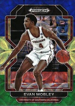 2022 Panini Prizm Draft Picks - Choice Blue Yellow and Green #17 Evan Mobley Front