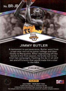 2022 Panini Prizm Draft Picks - Brilliance Prizms Hyper #BR-JB Jimmy Butler Back