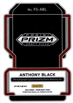 2022 Panini Prizm Draft Picks - Freshman Signatures Prizms Green #FS-ABL Anthony Black Back
