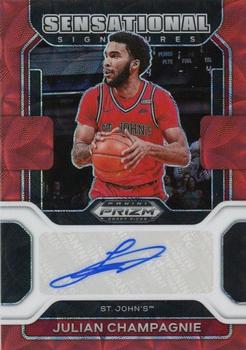 2022 Panini Prizm Draft Picks - Sensational Signatures Prizms Choice Red #SS-JCH Julian Champagnie Front