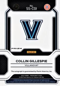 2022 Panini Prizm Draft Picks - Sensational Signatures Prizms Hyper #SS-CGI Collin Gillespie Back