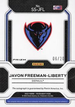 2022 Panini Prizm Draft Picks - Sensational Signatures Prizms Pink Circles #SS-JFL Javon Freeman-Liberty Back