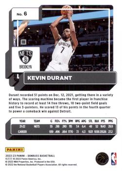 2022-23 Donruss - Silver Press Proof #6 Kevin Durant Back