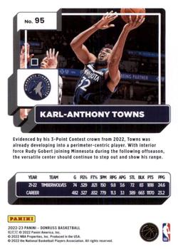 2022-23 Donruss - Silver Press Proof #95 Karl-Anthony Towns Back