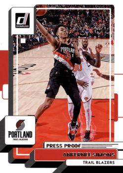 2022-23 Donruss - Silver Press Proof #107 Anfernee Simons Front