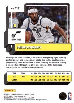 2022-23 Donruss - Silver Press Proof #112 Mike Conley Back