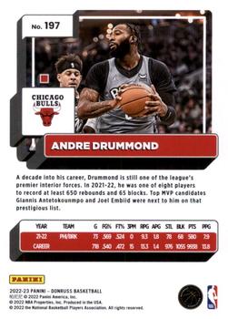 2022-23 Donruss - Silver Press Proof #197 Andre Drummond Back