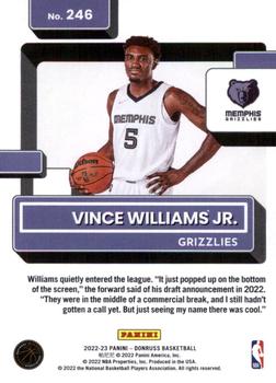 2022-23 Donruss - Silver Press Proof #246 Vince Williams Jr. Back