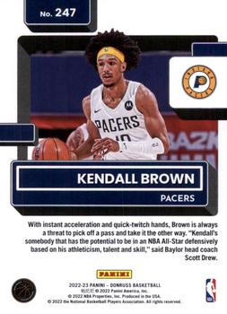 2022-23 Donruss - Silver Press Proof #247 Kendall Brown Back