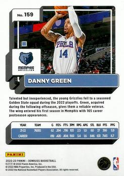 2022-23 Donruss - Holo Laser Green #159 Danny Green Back