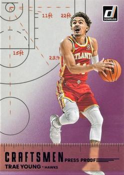 2022-23 Donruss - Craftsmen Purple Press Proof #7 Trae Young Front