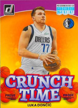 2022-23 Donruss - Crunch Time Purple Press Proof #1 Luka Doncic Front