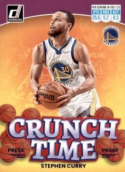2022-23 Donruss - Crunch Time Purple Press Proof #4 Stephen Curry Front