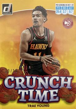 2022-23 Donruss - Crunch Time Gold Press Proof #2 Trae Young Front