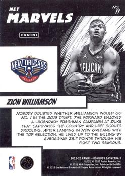 2022-23 Donruss - Net Marvels Diamond #11 Zion Williamson Back