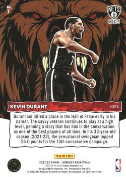 2022-23 Donruss - Unleashed #7 Kevin Durant Back