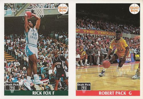 1991 Front Row Italian/English - Promotional Strips #3 / 83 Rick Fox / Robert Pack Front
