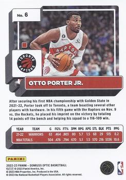 2022-23 Donruss Optic #6 Otto Porter Jr. Back
