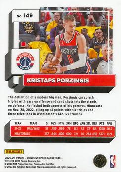 2022-23 Donruss Optic #149 Kristaps Porzingis Back