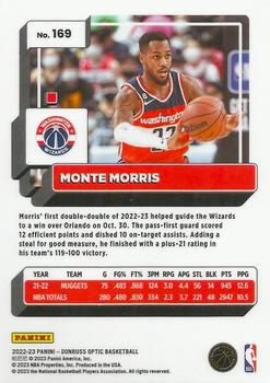 2022-23 Donruss Optic #169 Monte Morris Back