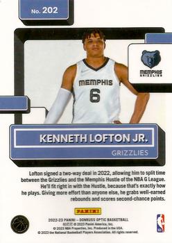 2022-23 Donruss Optic #202 Kenneth Lofton Jr. Back