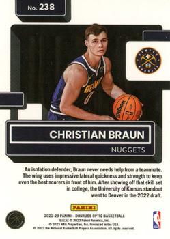 2022-23 Donruss Optic #238 Christian Braun Back