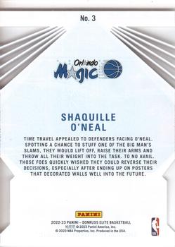 2022-23 Donruss Elite - Back to the Future #3 Shaquille O'Neal Back