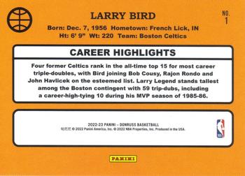 2022-23 Donruss - Retro Series #1 Larry Bird Back