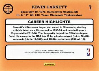 2022-23 Donruss - Retro Series #6 Kevin Garnett Back