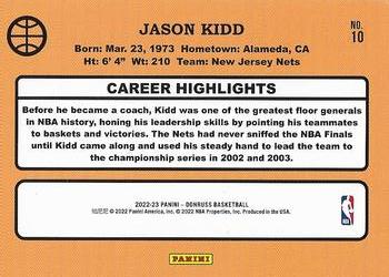 2022-23 Donruss - Retro Series #10 Jason Kidd Back