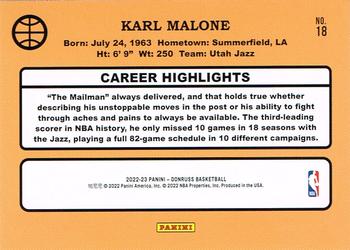 2022-23 Donruss - Retro Series #18 Karl Malone Back