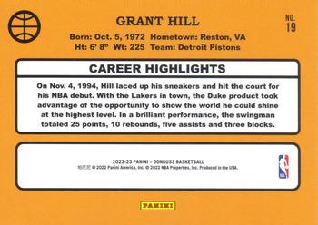 2022-23 Donruss - Retro Series #19 Grant Hill Back