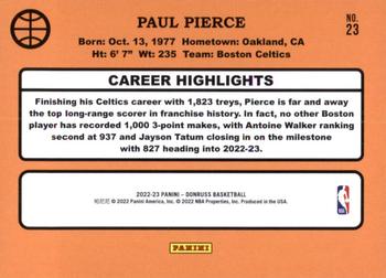 2022-23 Donruss - Retro Series #23 Paul Pierce Back
