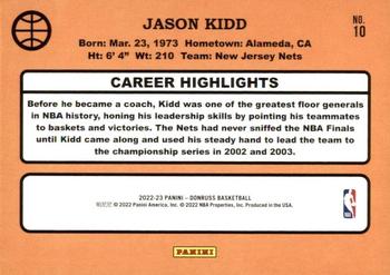 2022-23 Donruss - Retro Series Press Proof #10 Jason Kidd Back
