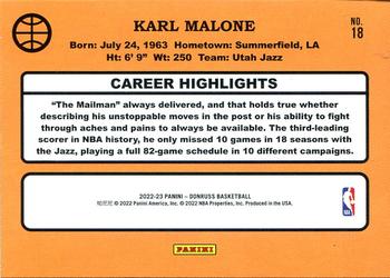 2022-23 Donruss - Retro Series Press Proof #18 Karl Malone Back