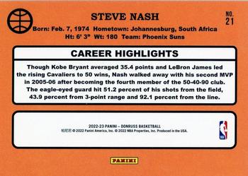 2022-23 Donruss - Retro Series Purple Press Proof #21 Steve Nash Back