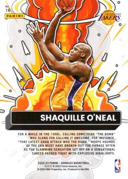 2022-23 Donruss - Bomb Squad #16 Shaquille O'Neal Back