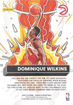 2022-23 Donruss - Bomb Squad #19 Dominique Wilkins Back