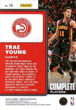 2022-23 Donruss - Complete Players #10 Trae Young Back