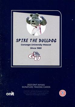 2023-24 ONIT Athlete Gonzaga Bulldogs #NNO Spike the Bulldog Back